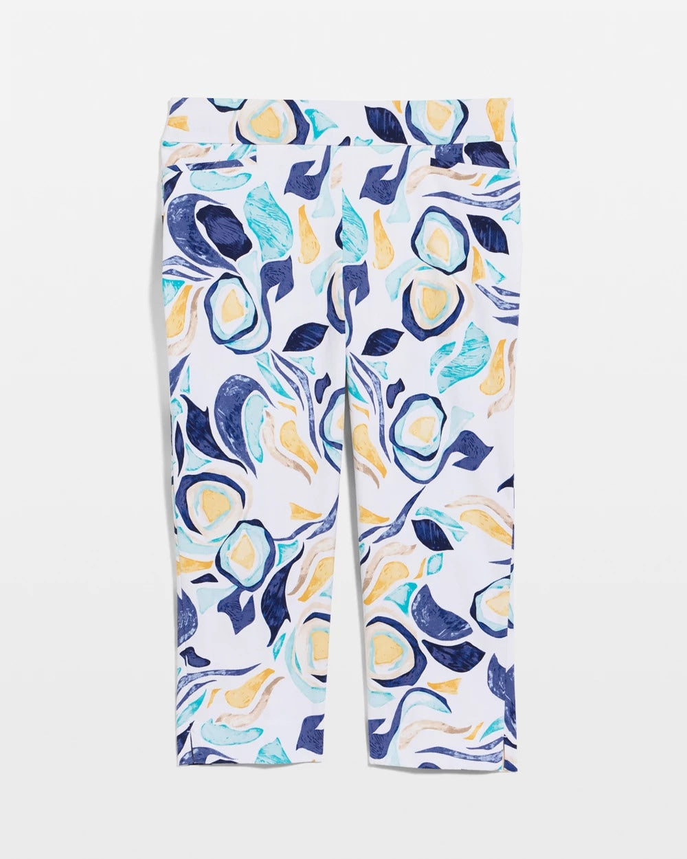 Brigitte™ Slim Handpainted Pull-On Capri Passport Blue - Chico's