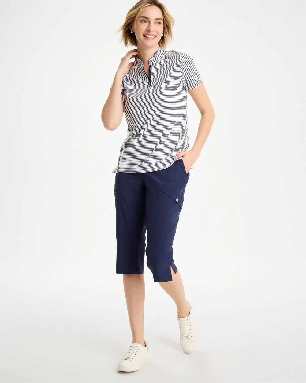 Zenergy® UPF Pedal Pusher Pants Passport Blue - Chico's