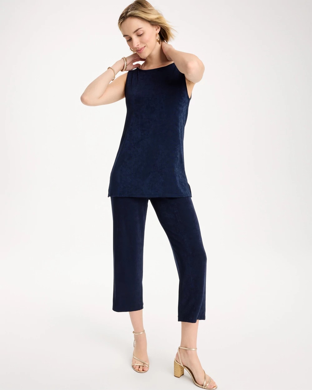 Travelers™ No Tummy Cropped Pants Travelers India Ink - Chico's