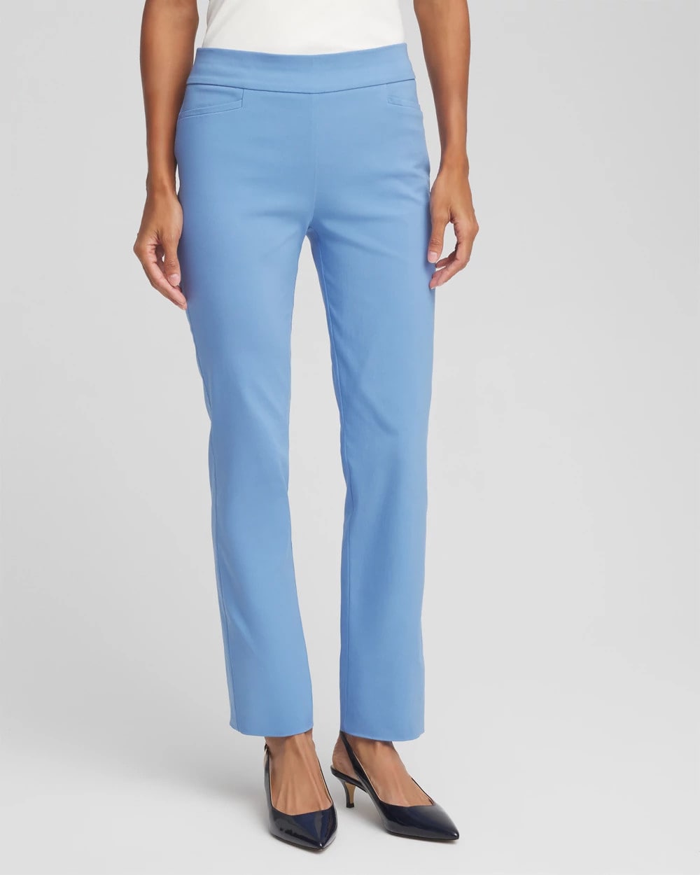 Brigitte™ Slim Pull-On Pants Tidal Blue - Chico's