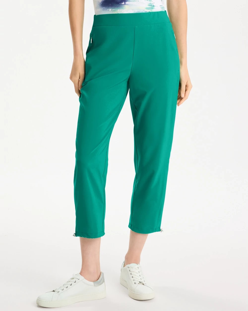 Zenergy® UPF Bungee Crop Pant Topanga Green - Chico's