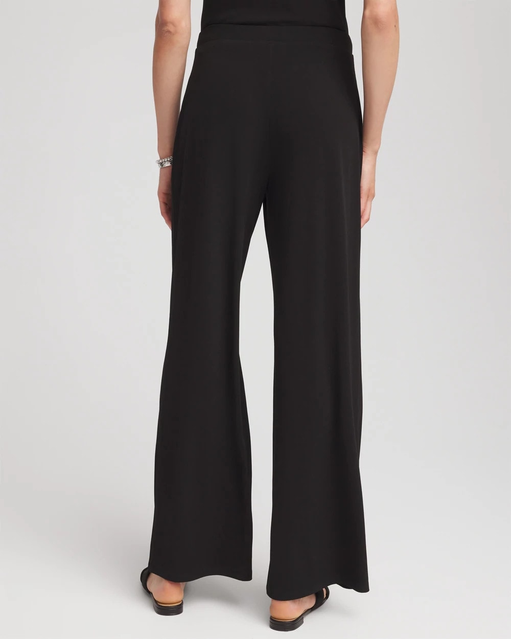 Travelers™ Knit Wide-Leg Pants Black - Chico's