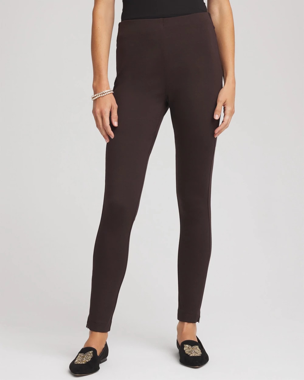 Juliet Slim Zip-Ankle Leggings Cocoa Bean - Chico's