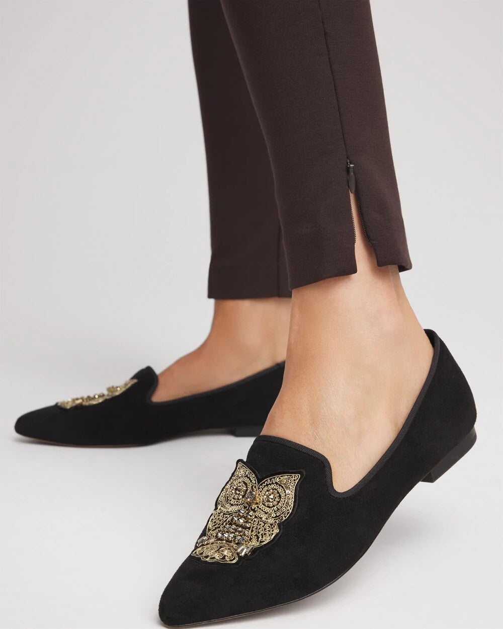 Juliet Slim Zip-Ankle Leggings Cocoa Bean - Chico's