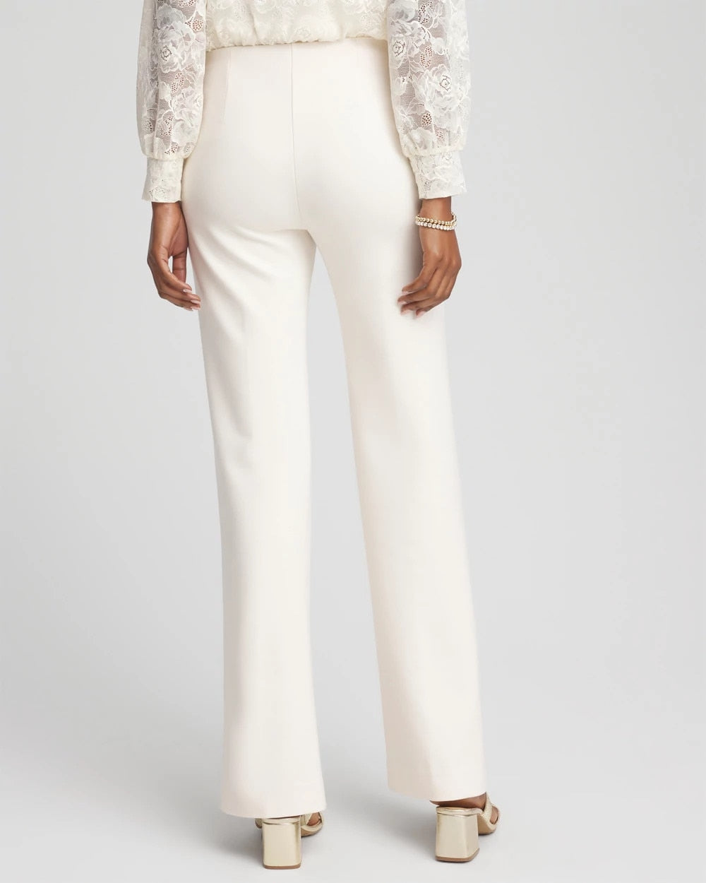 Juliet Wide Full Length Pant English Cream - Chico's