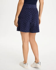 Zenergy® Terry Cloth Jacquard Shorts Passport Blue - Chico's