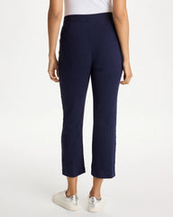 Zenergy® Jersey Striped Crop Pants Passport Blue - Chico's