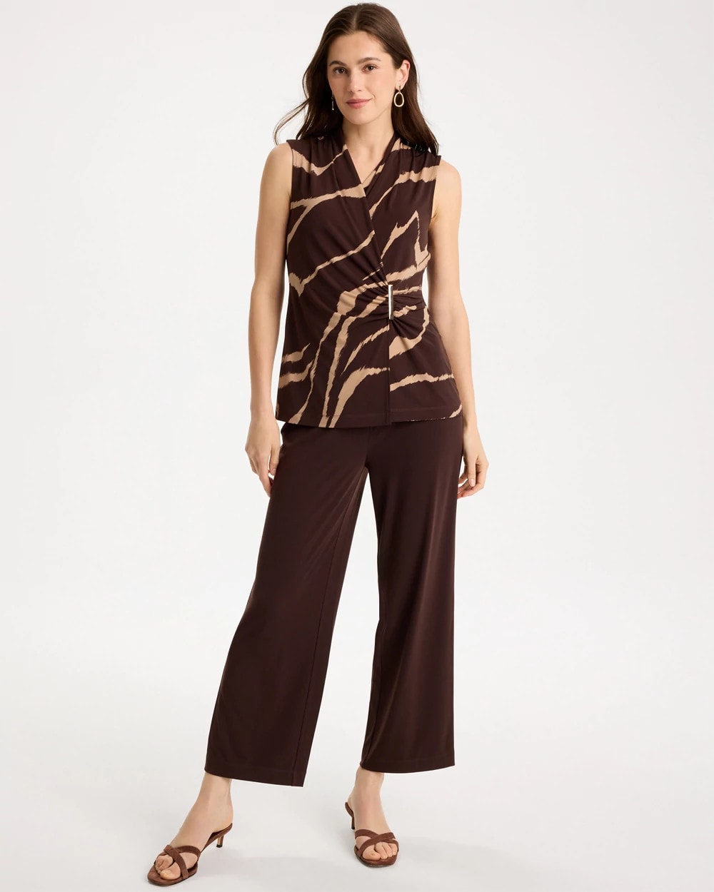 Travelers™ Knit Cropped Pants Cocoa Bean - Chico's