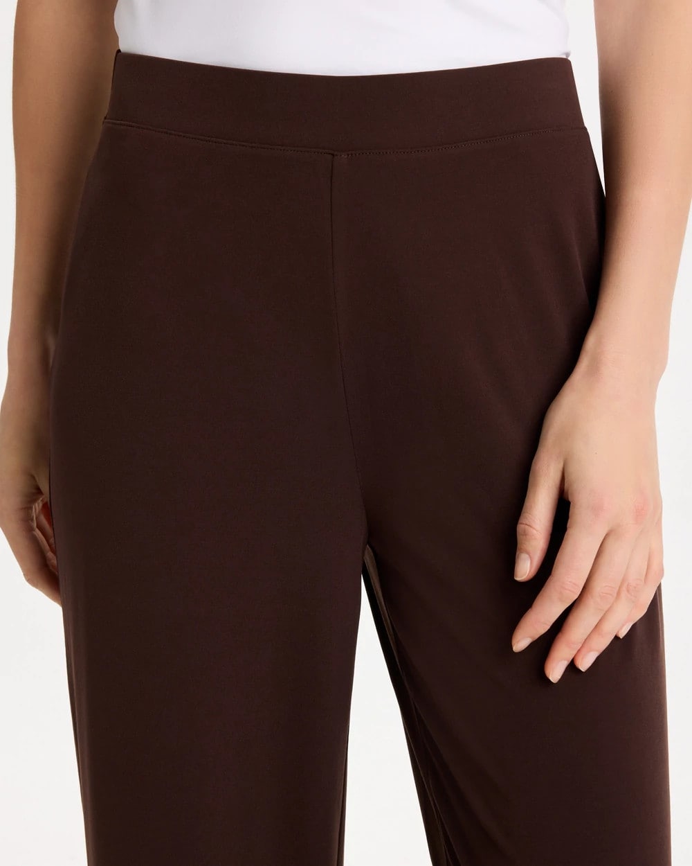 Travelers™ Knit Cropped Pants Cocoa Bean - Chico's