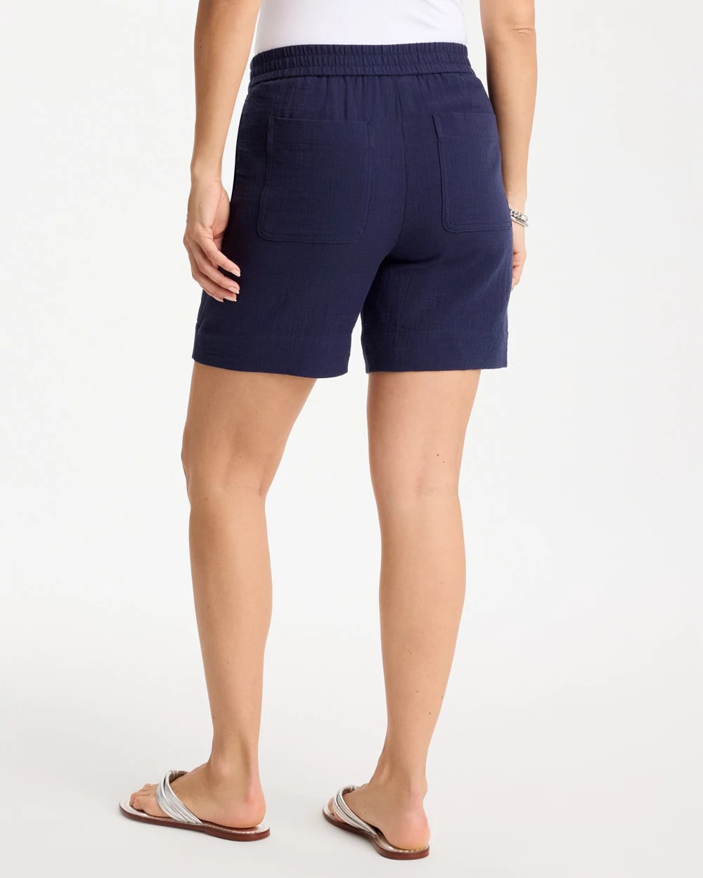 Gauze Cotton Shorts Passport Blue - Chico's