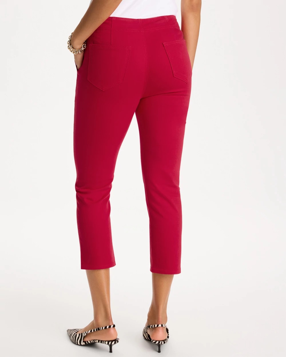 Pull-On Capri Jeans Cherry Lush - Chico's