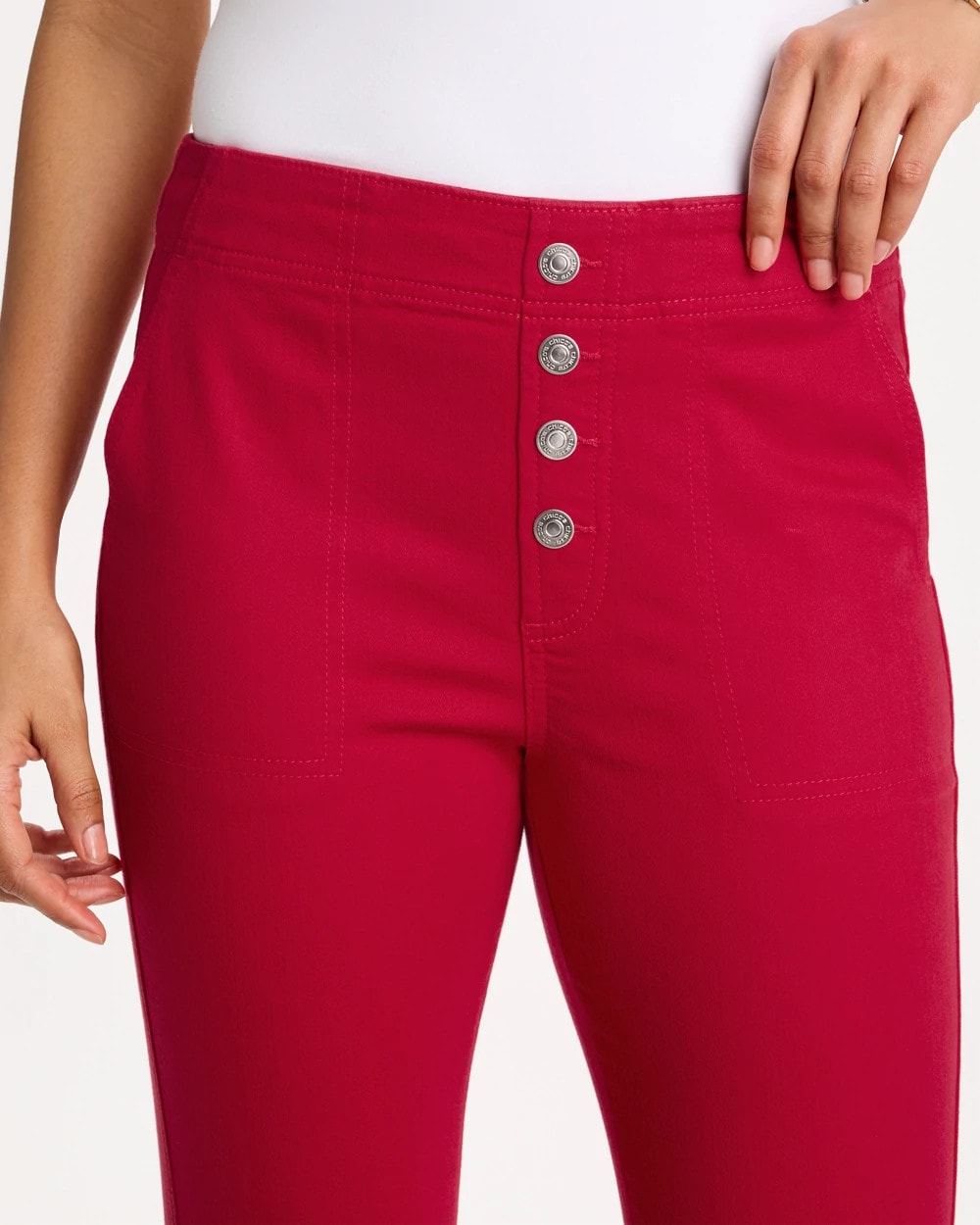 Pull-On Capri Jeans Cherry Lush - Chico's