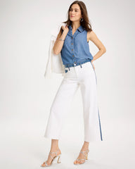 Girlfriend Straight Colorblock Jeans Alabaster - Chico's