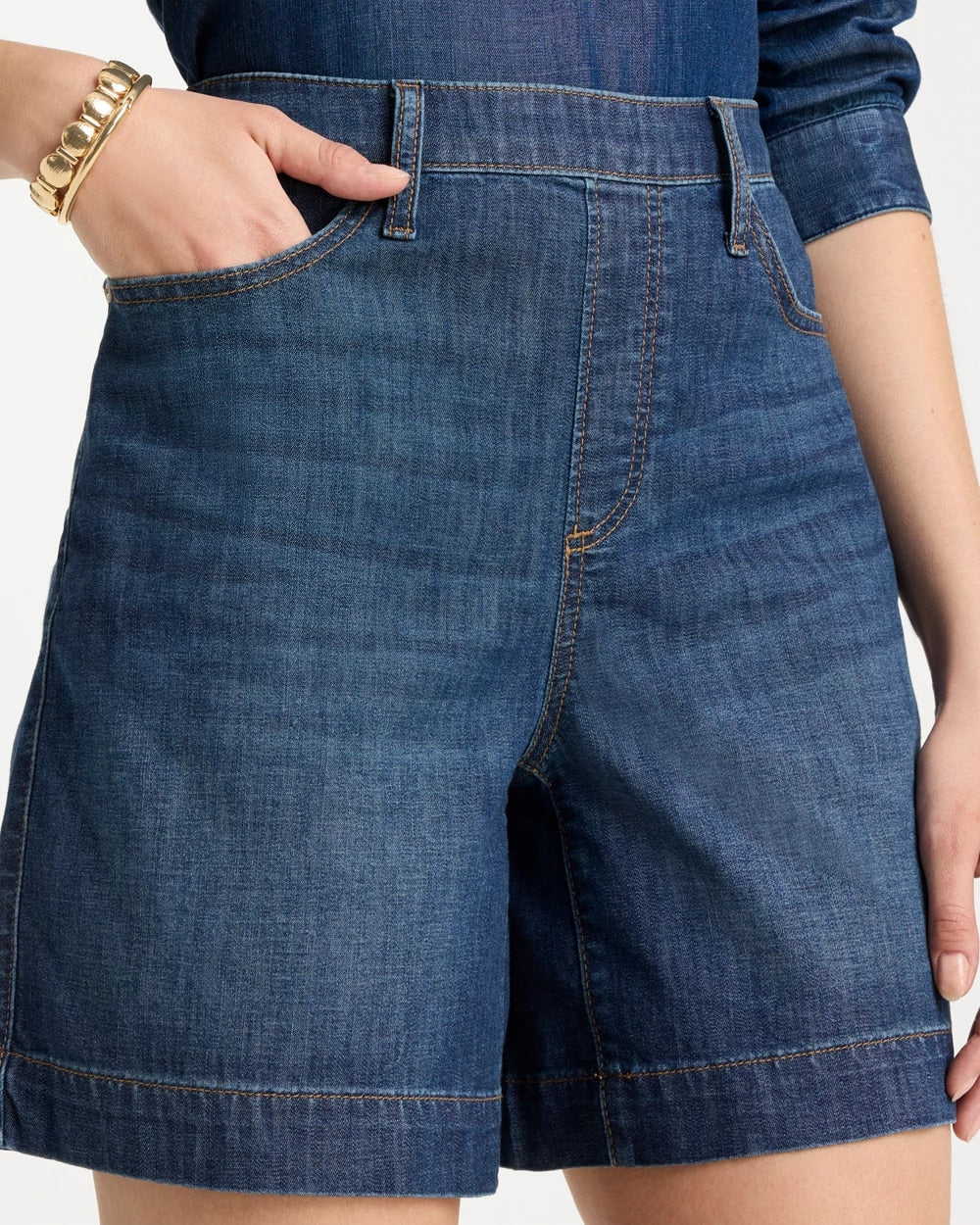 Lightweight Jean Shorts Solana Indigo - Chico's