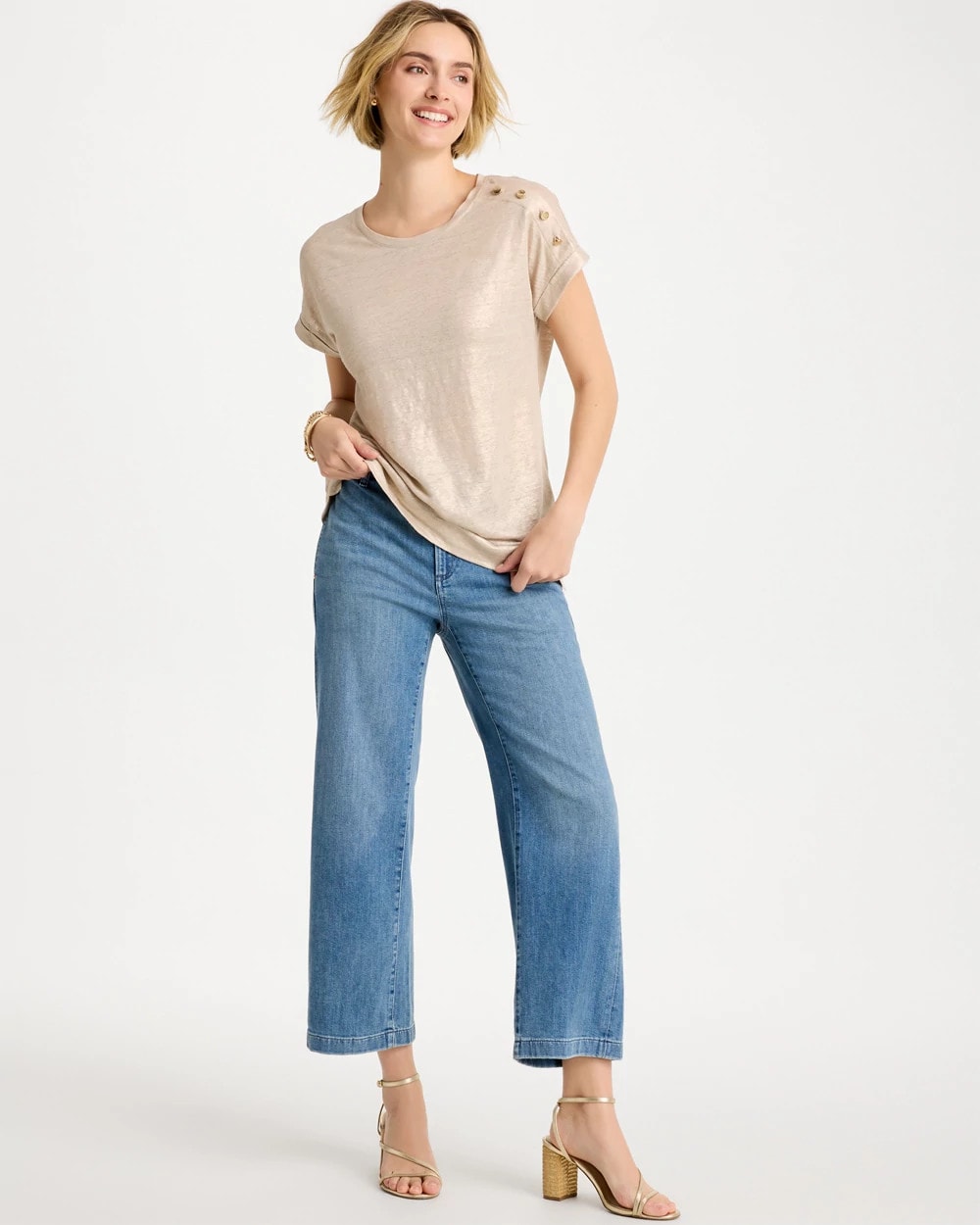 Straight Crop Trouser Jeans Monaco Indigo - Chico's