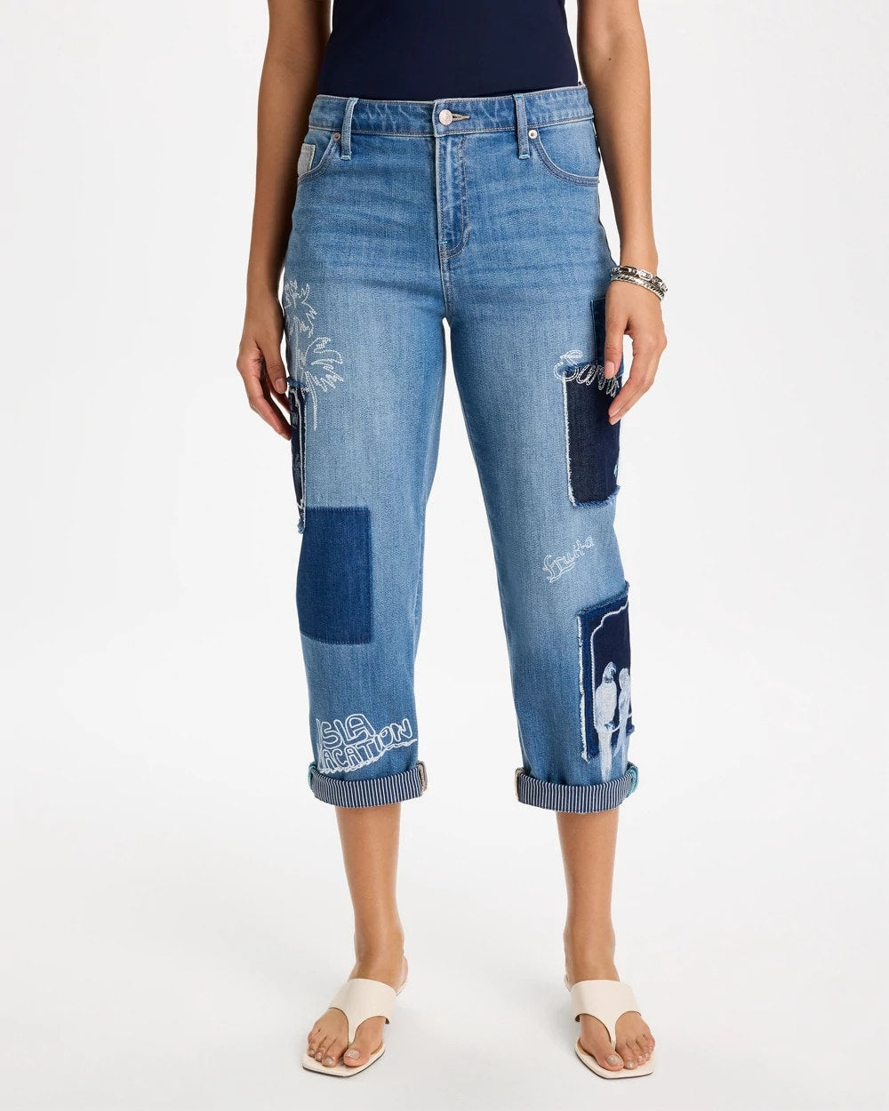 Relaxed Boyfriend Summer Jean Underwater Indigo - Chico's