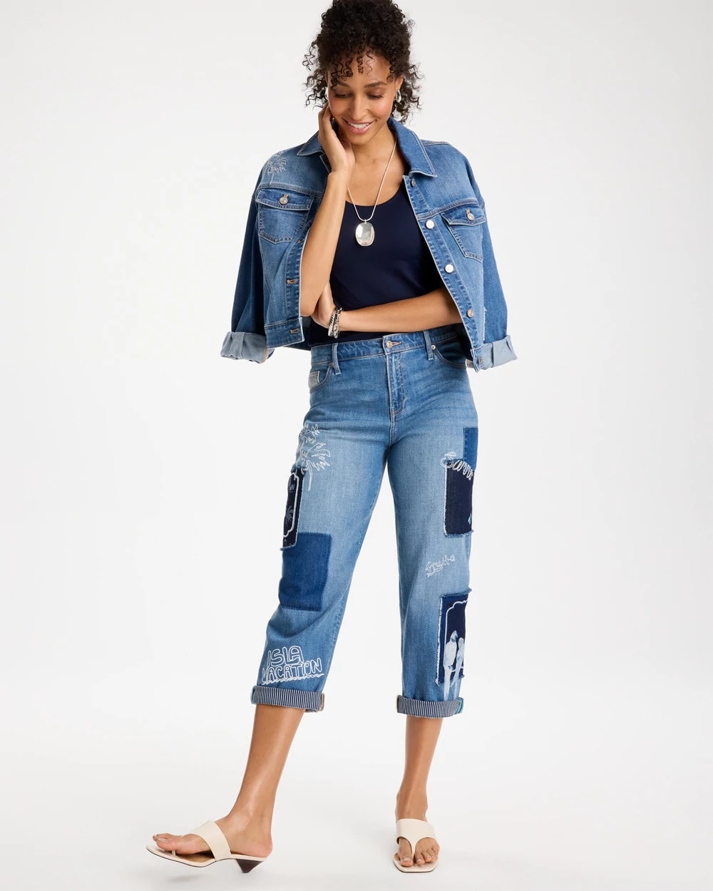 Relaxed Boyfriend Summer Jean Underwater Indigo - Chico's