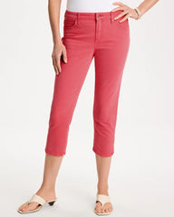 Girlfriend Slim Capri Jeans Calypso Coral - Chico's