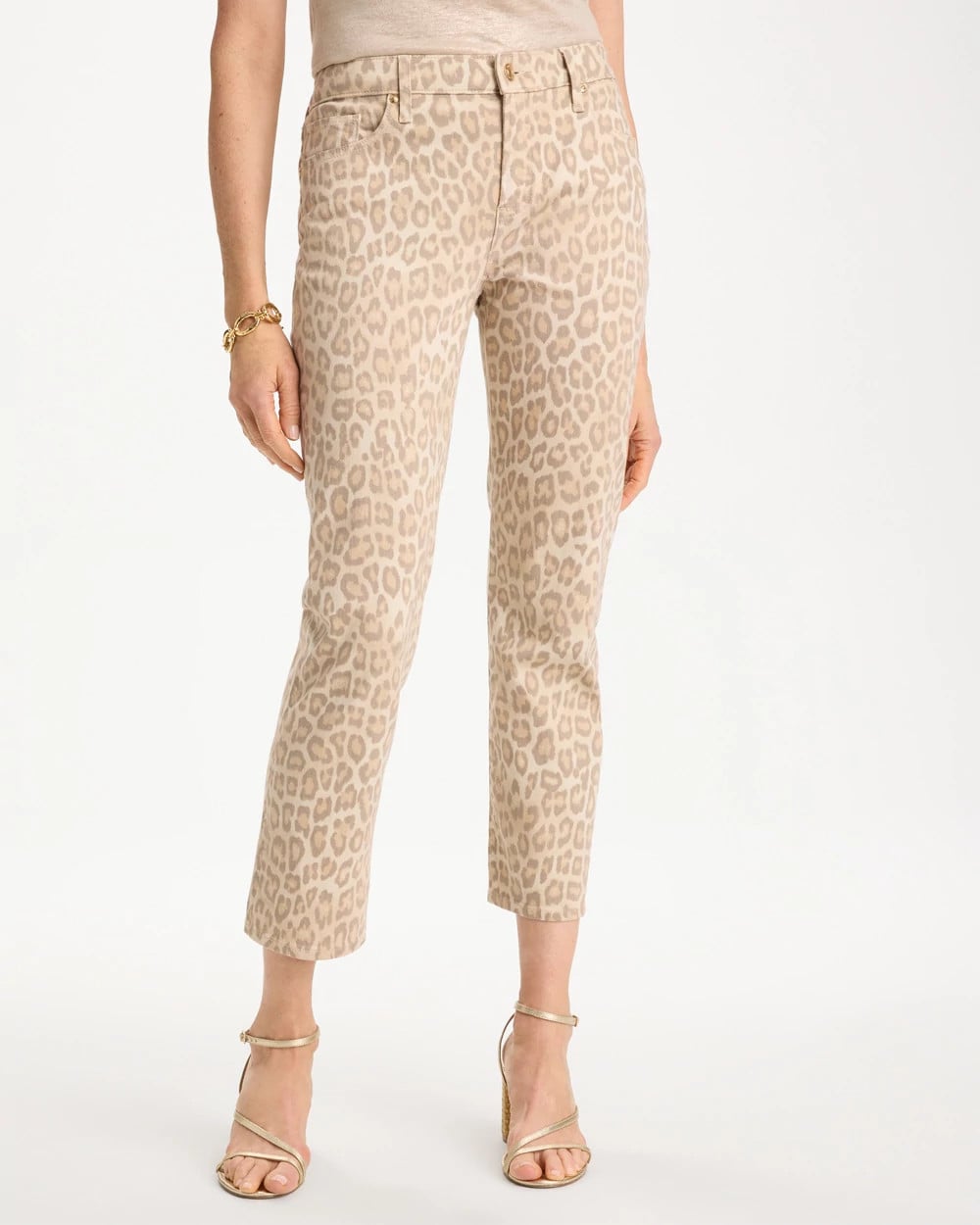 Animal Print Girlfriend Slim Cropped Jeans Classic Animal - Chico's