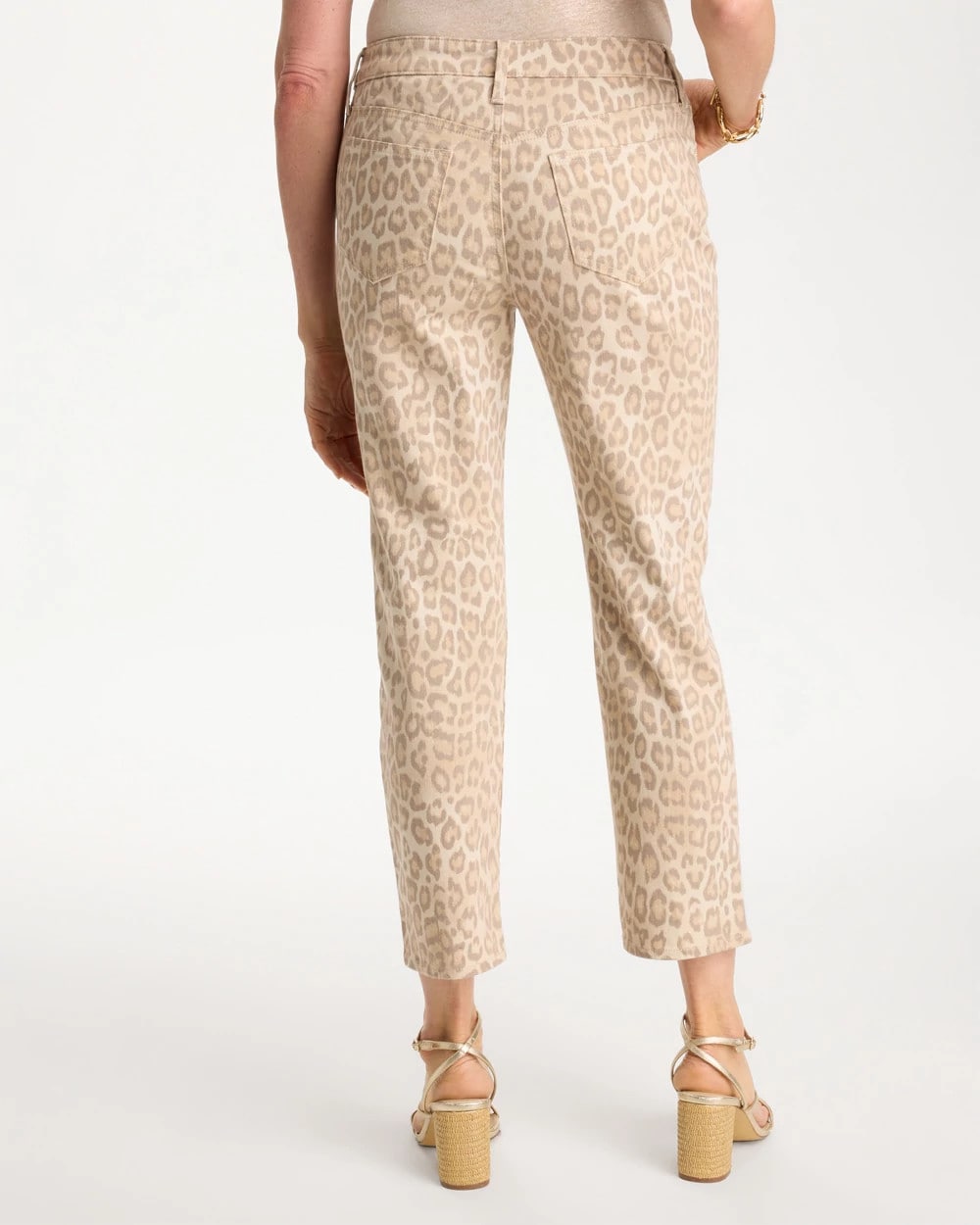 Animal Print Girlfriend Slim Cropped Jeans Classic Animal - Chico's