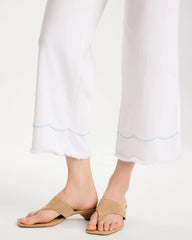 Pull-On Wide-Leg White Crop Jeans Alabaster - Chico's