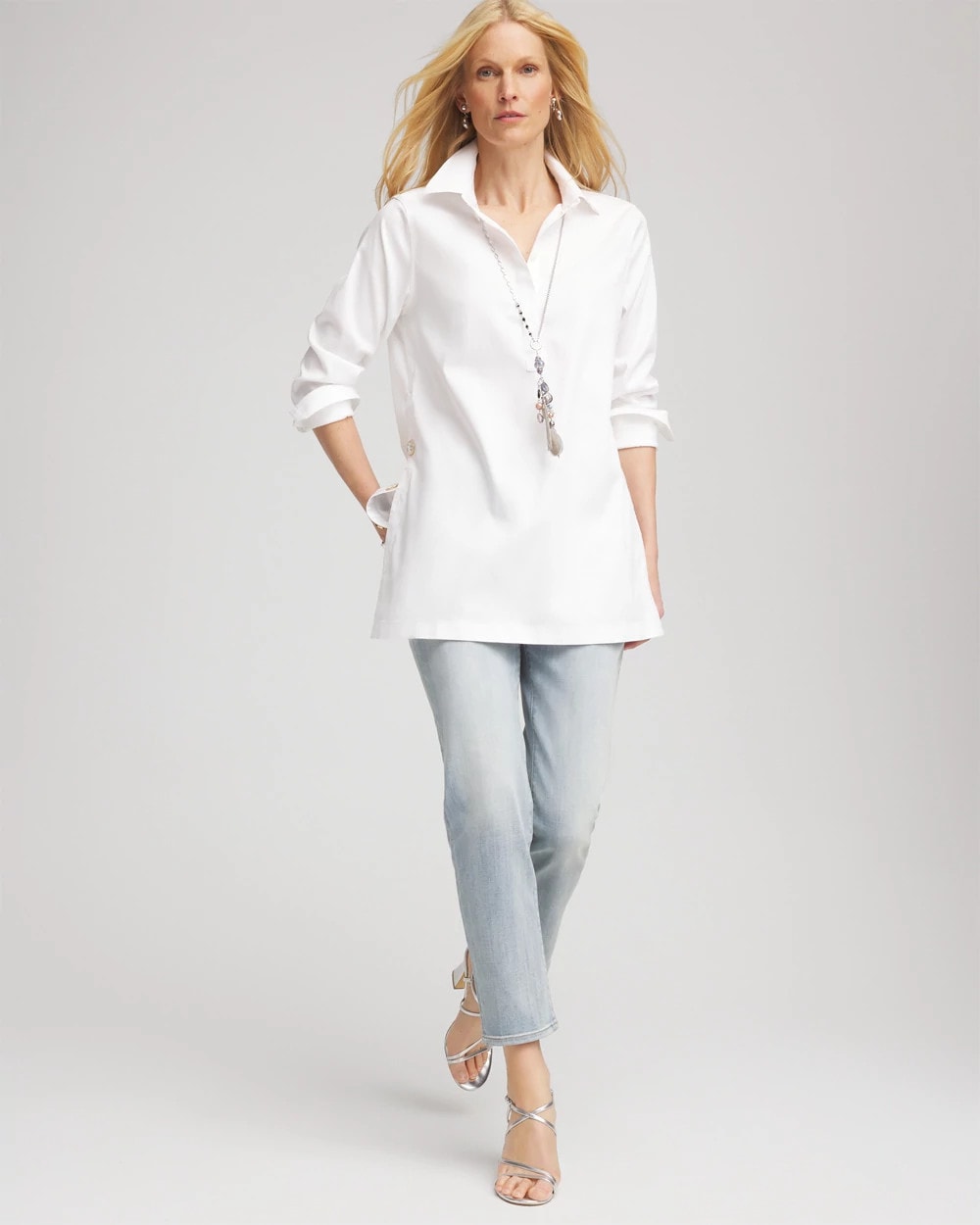 Girlfriend Slim Cropped Jeans Shasta Indigo - Chico's