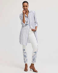 Embroidered Girlfriend Slim Ankle Jeans Alabaster - Chico's