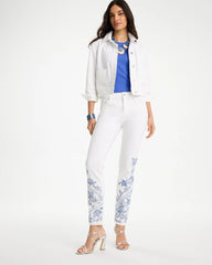 Embroidered Girlfriend Slim Ankle Jeans Alabaster - Chico's