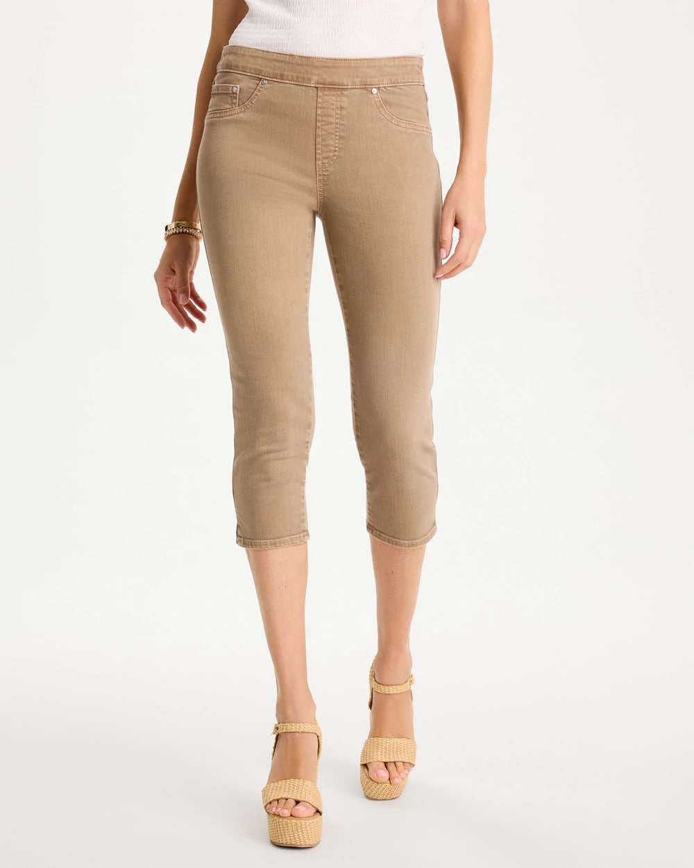 Pull-On Capri Jeans Topaz Smoke - Chico's