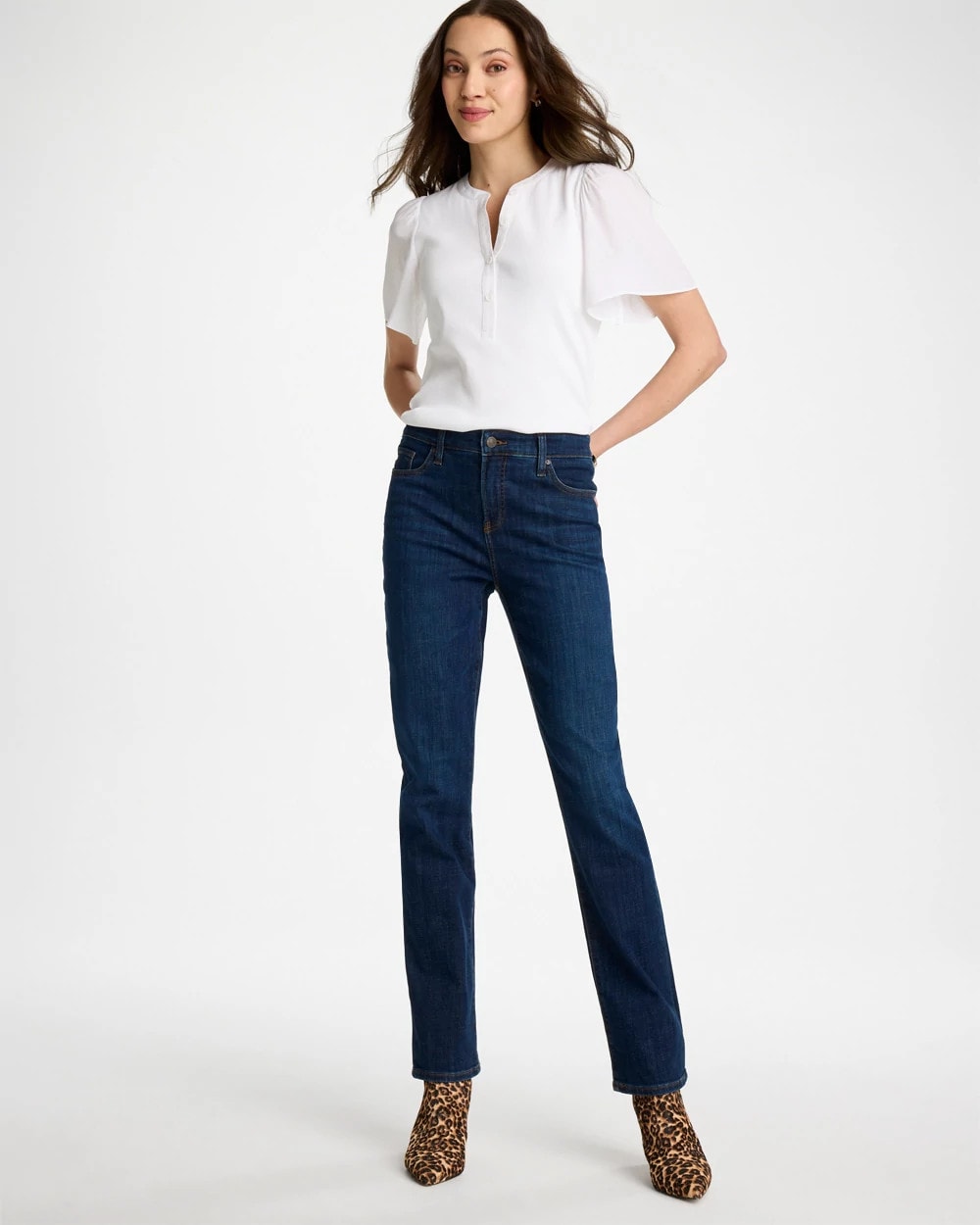 Girlfriend Slim Full-Length Jeans Dark Sapphire Indigo - Chico's