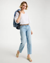 Relaxed Boyfriend Rolled Hem Jean Bahama Indigo - Chico's