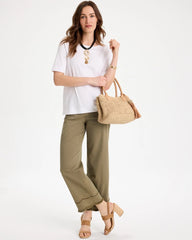 Scallop Pull-On Wide-Leg Crop Jeans Lichen - Chico's