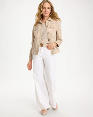 Denim Leopard Print Jacket Classic Animal - Chico's