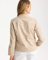 Denim Leopard Print Jacket Classic Animal - Chico's