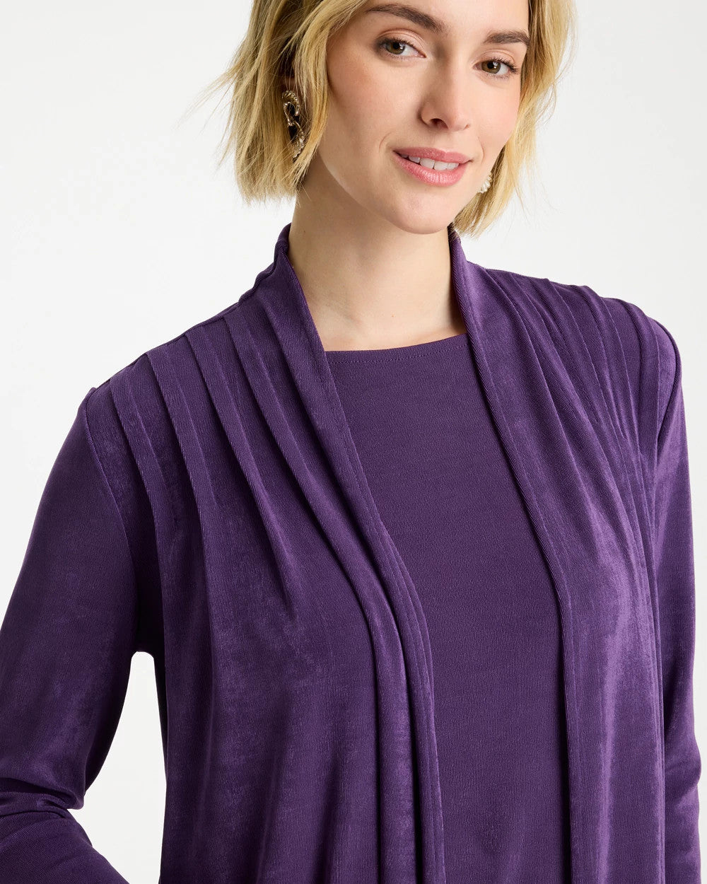 Travelers™ Pleat Front Jacket Rich Amethyst - Chico's