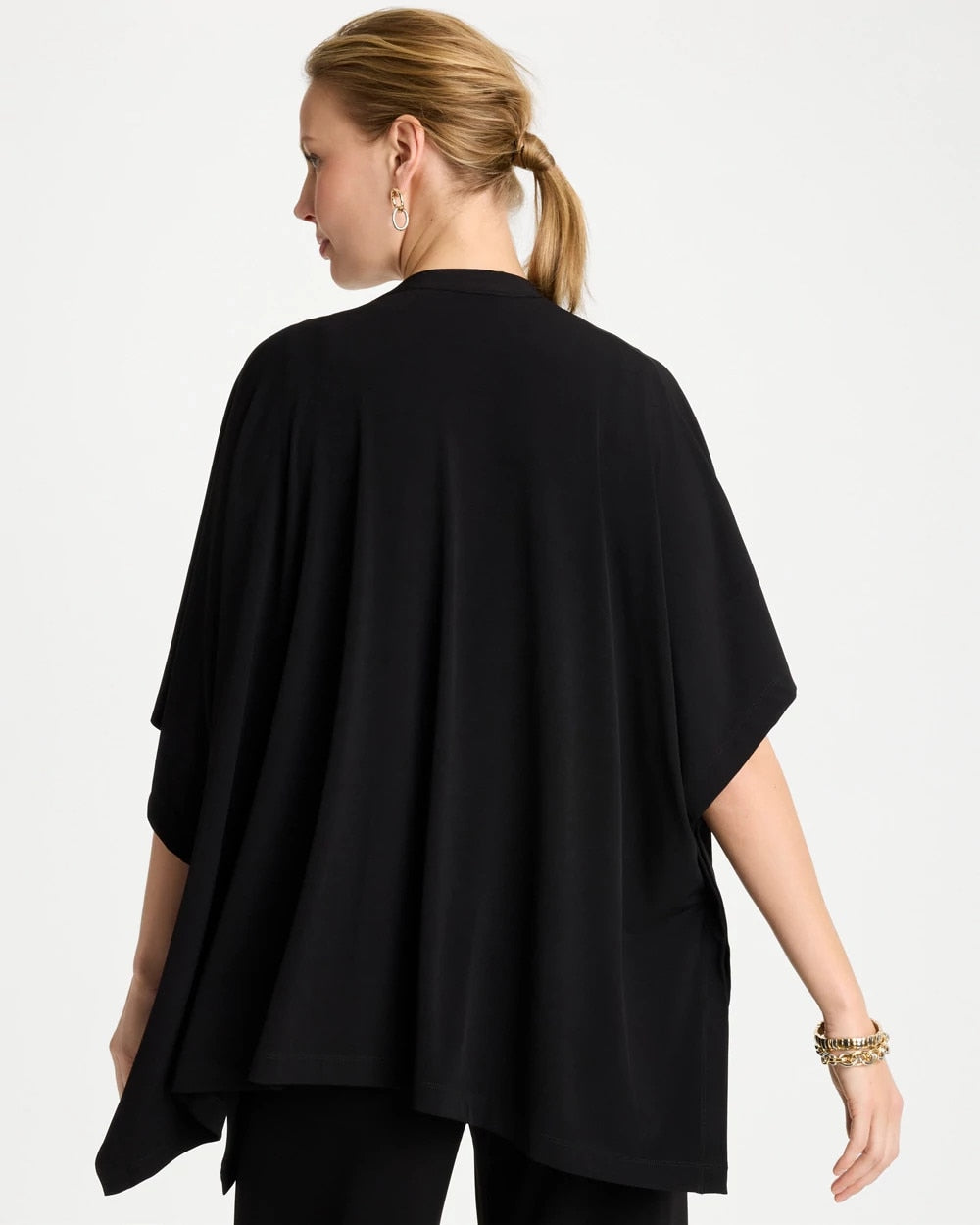 Travelers™ Knit Cape Cardigan Black - Chico's