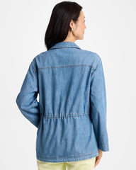 Denim Cinch Waist Jacket Burano Indigo - Chico's