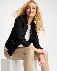 Textured Shine Jacket Black - Chico's