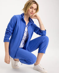 Zenergy® UPF Mesh Trim Jacket Amparo Blue - Chico's