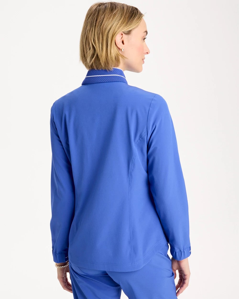 Zenergy® UPF Mesh Trim Jacket Amparo Blue - Chico's