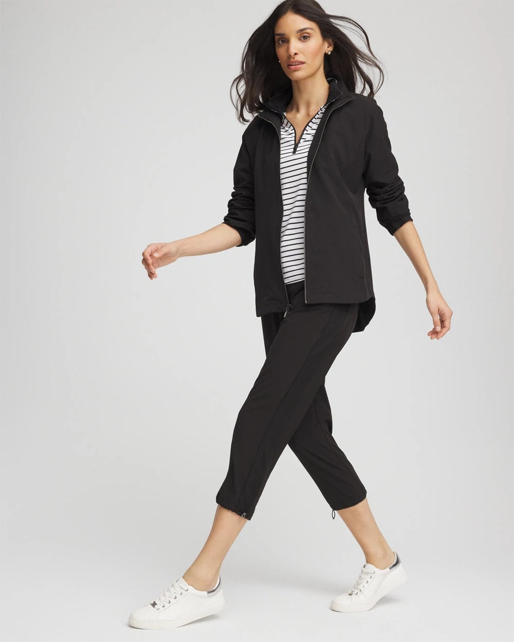 Zenergy® UPF Zip Front Jacket Black - Chico's