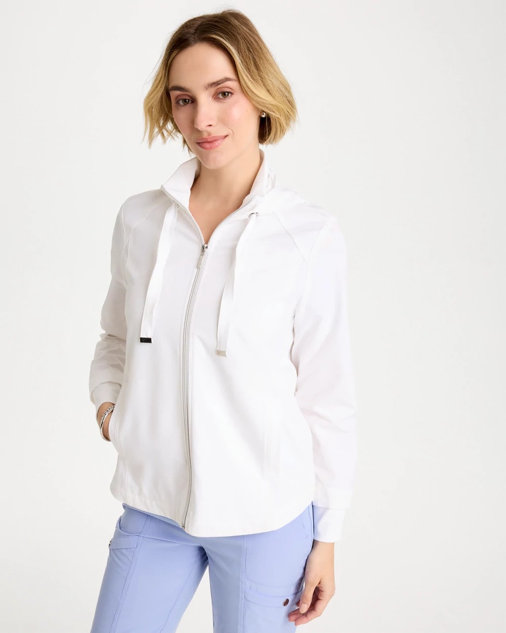 Zenergy® UPF Rib-Mix Connie Jacket Alabaster - Chico's