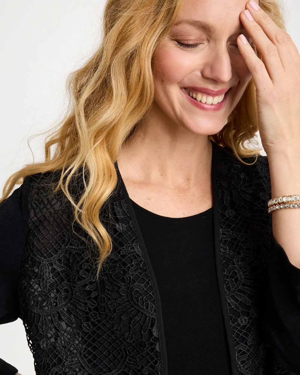 Travelers™ Collection Lace Jacket Travelers Black - Chico's
