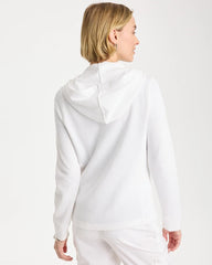 Zenergy® Beach Slub Zip-Front Hoodie Alabaster - Chico's