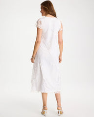 Knit Burnout Floral Dress Alabaster - Chico's