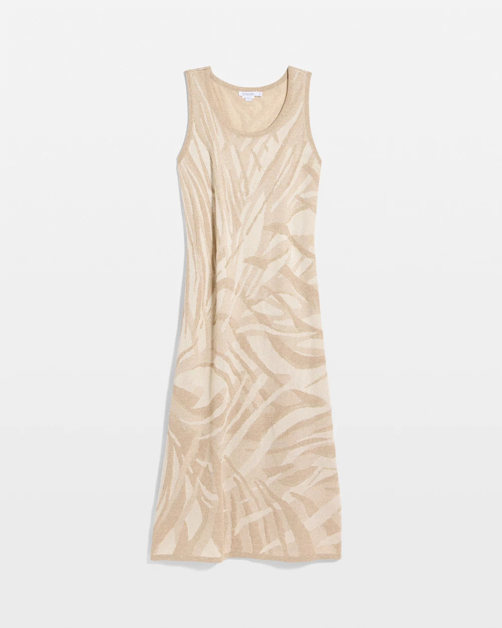 Knit Printed Sweater Dress Gold - Chico's
