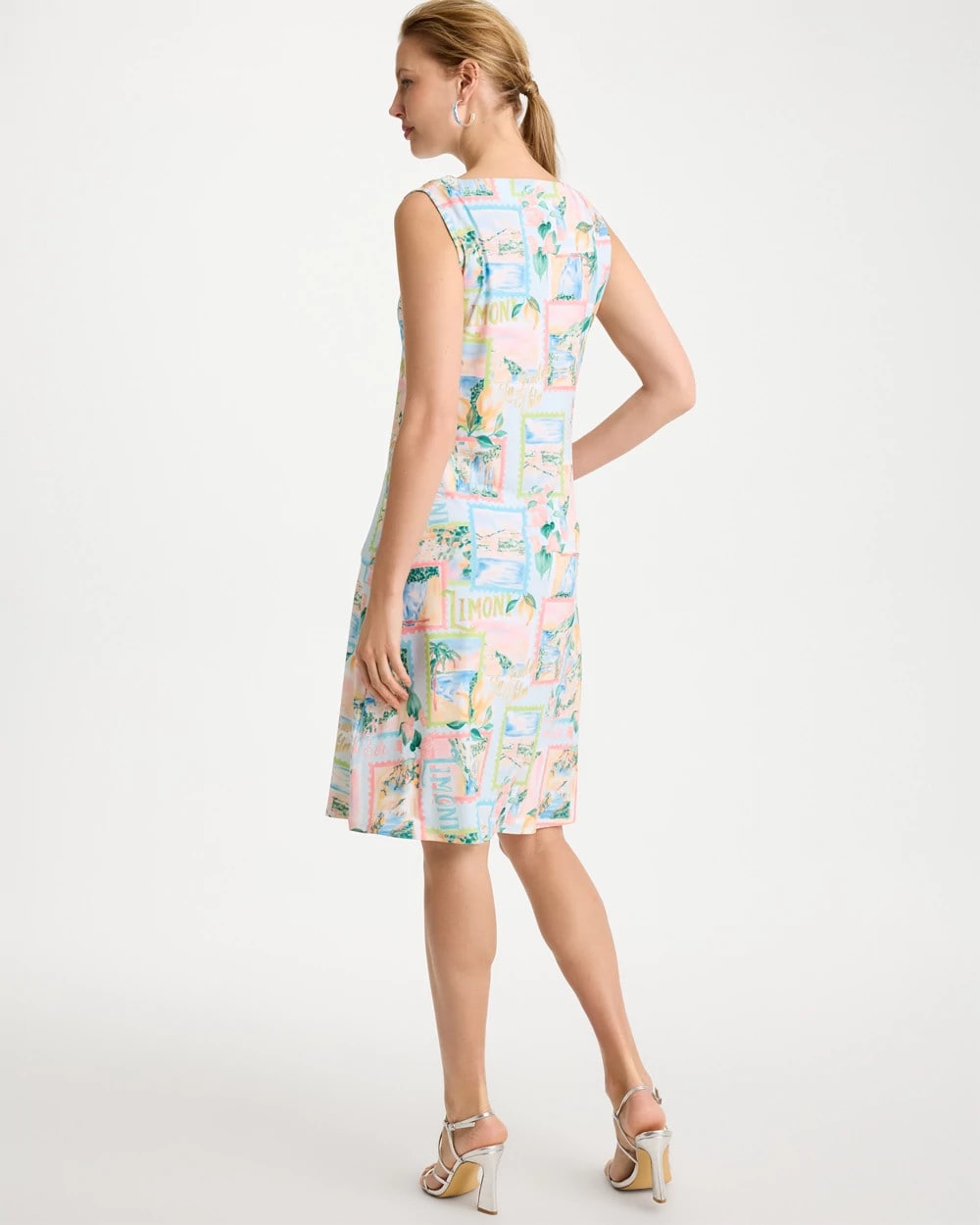 Jersey Knit Positano Shift Dress Bondi Blue - Chico's