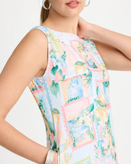 Jersey Knit Positano Shift Dress Bondi Blue - Chico's