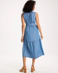 Twill Denim Belted Shirtdress Indigo - Chico's