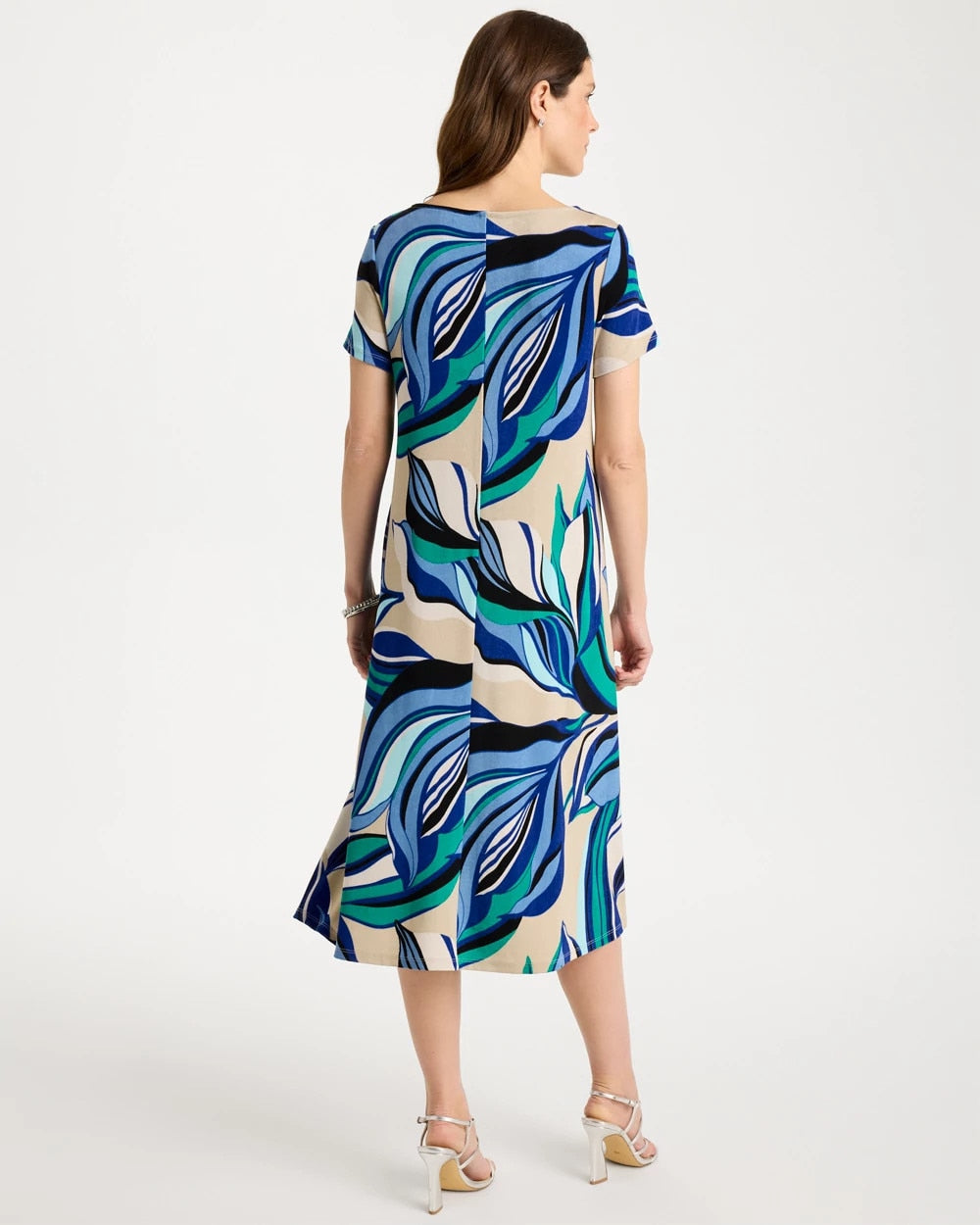 Travelers™ Marble Flora Swing Dress Rich Cobalt - Chico's